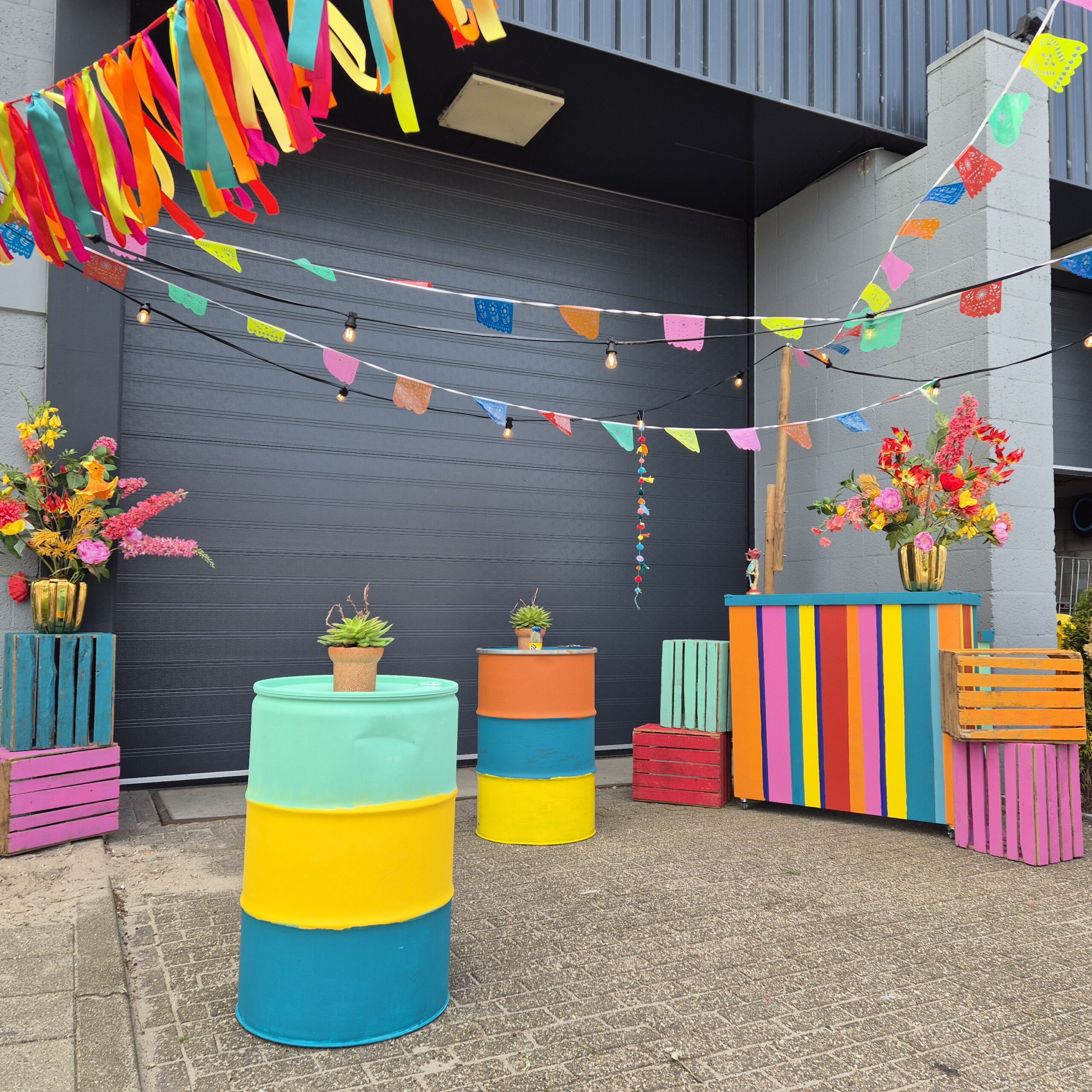 Houten Kratten mix multicolour 8st - Afbeelding 4