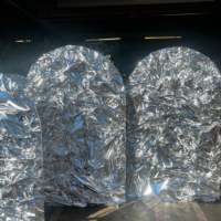 Foliewanden Zilver set van 2