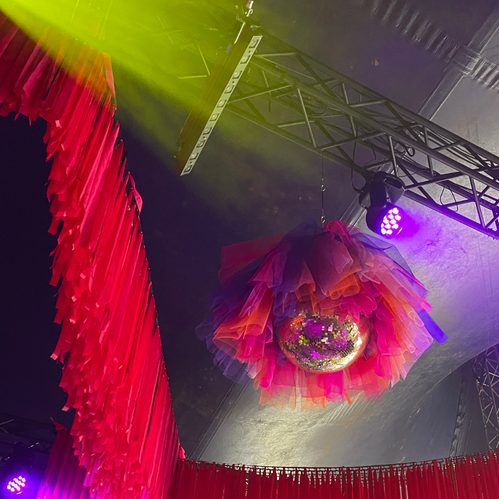 Discobol goud met tule per stuk - Afbeelding 4