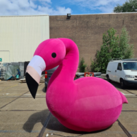 Opblaasbare roze flamingo