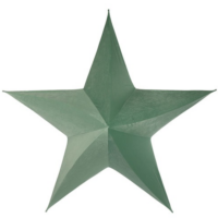 Kerstster fluweel groen 135 cm
