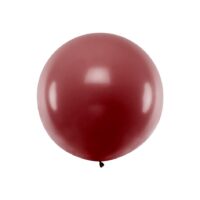 Ballon 1m pastel bordeaux rood metallic
