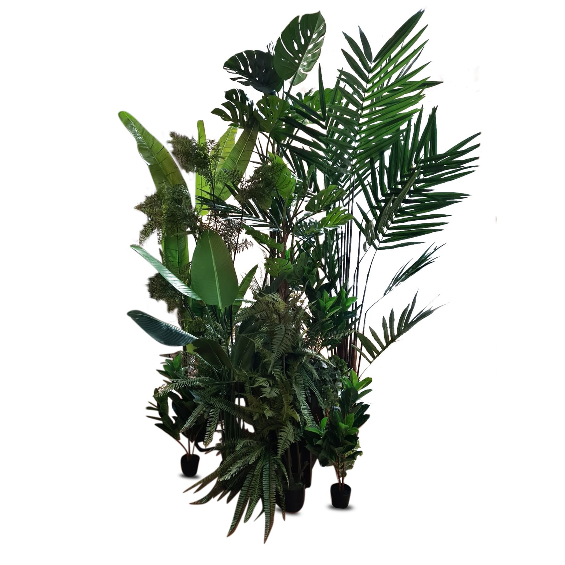 Kunstplant Leather fern 119cm - Afbeelding 2