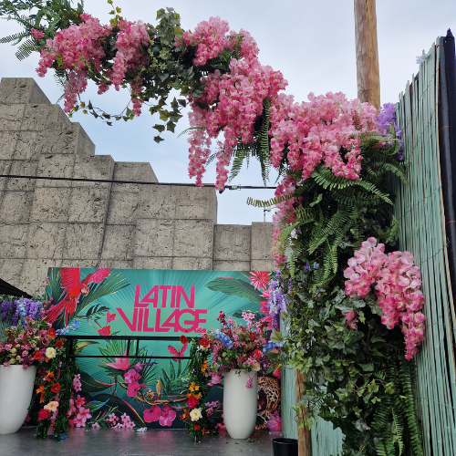 Kunstbloem Wisteria pink set 96 st. (verkoop) - Afbeelding 2