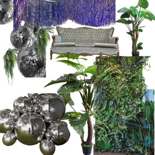 Jungle disco vibes decoratie pakket