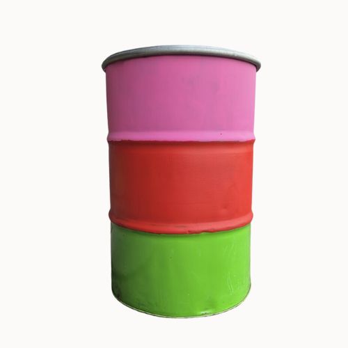 Oliedrum/ statafel Roze/rood/groen