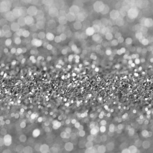 Glitterloper zilver 10 meter - Afbeelding 2