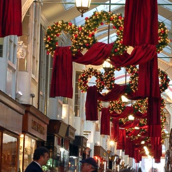 Kerst krans klein, met verlichting