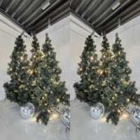 Kerstboom 180 cm set 3 stuks incl. verlichting