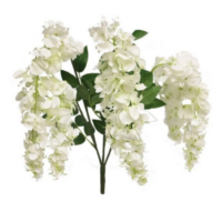 Kunstbloem Wisteria white set 96 st. (verkoop)
