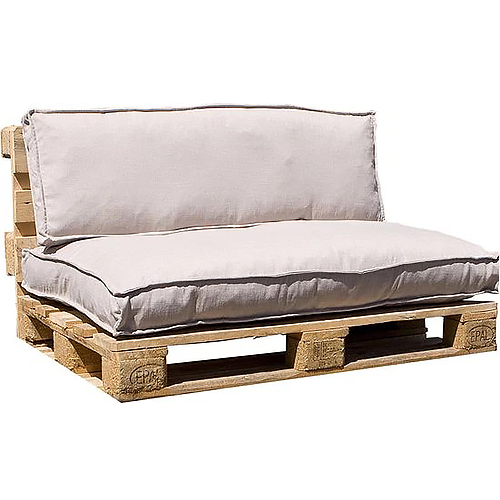 Pallet kussens set creme