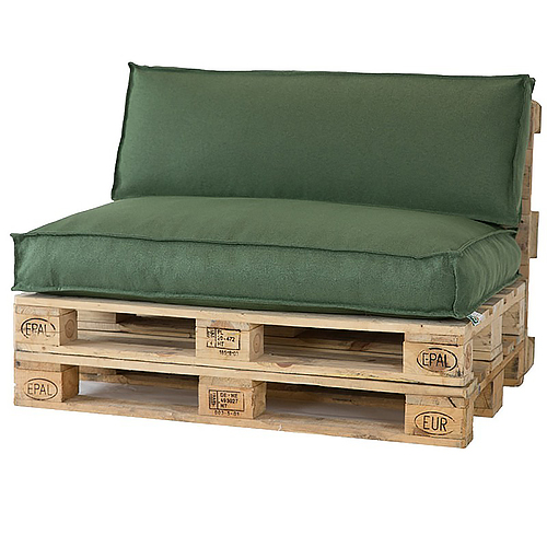 Pallet kussens velvet groen