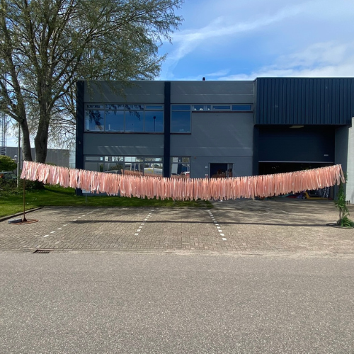 Mini slinger zalm roze 10 meter - Afbeelding 2