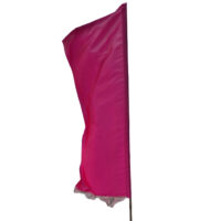 Vlag met Fringe Pink Flutter "ex voet"