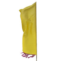 Vlag met Fringe Yellow Glow "ex voet"