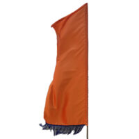 Vlag met Fringe Sunset Orange "ex voet"