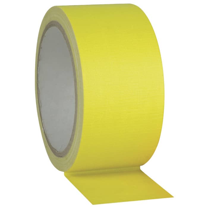 Blacklight Fluorescende Tape 48mm  GEEL (Per rol 50m)