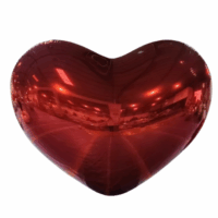 Mega hart rood 100cm opblaasbaar