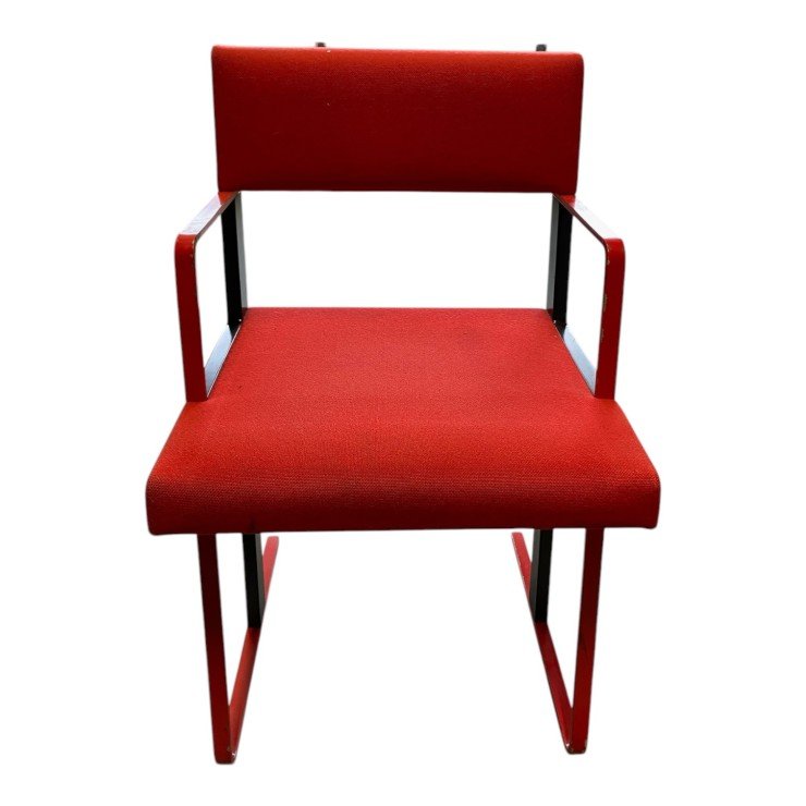 Designer Armstoel rood (A152)