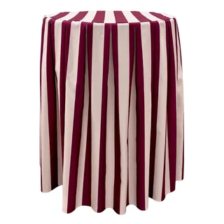 Statafel linnen "Merlot Stripe"