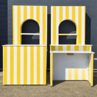 Bar+ Backbar set | Geel wit gestreept